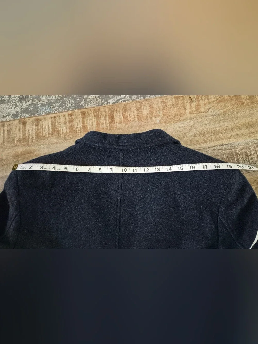 Tremelo Culture Navy Blue Wool 2-Button Blazer Jacket Size XL
